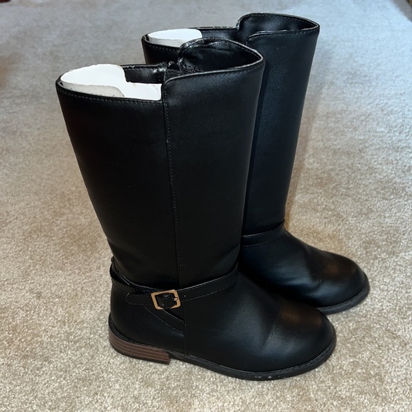 Gymboree girls size 12 black boots - Picture 3 of 7